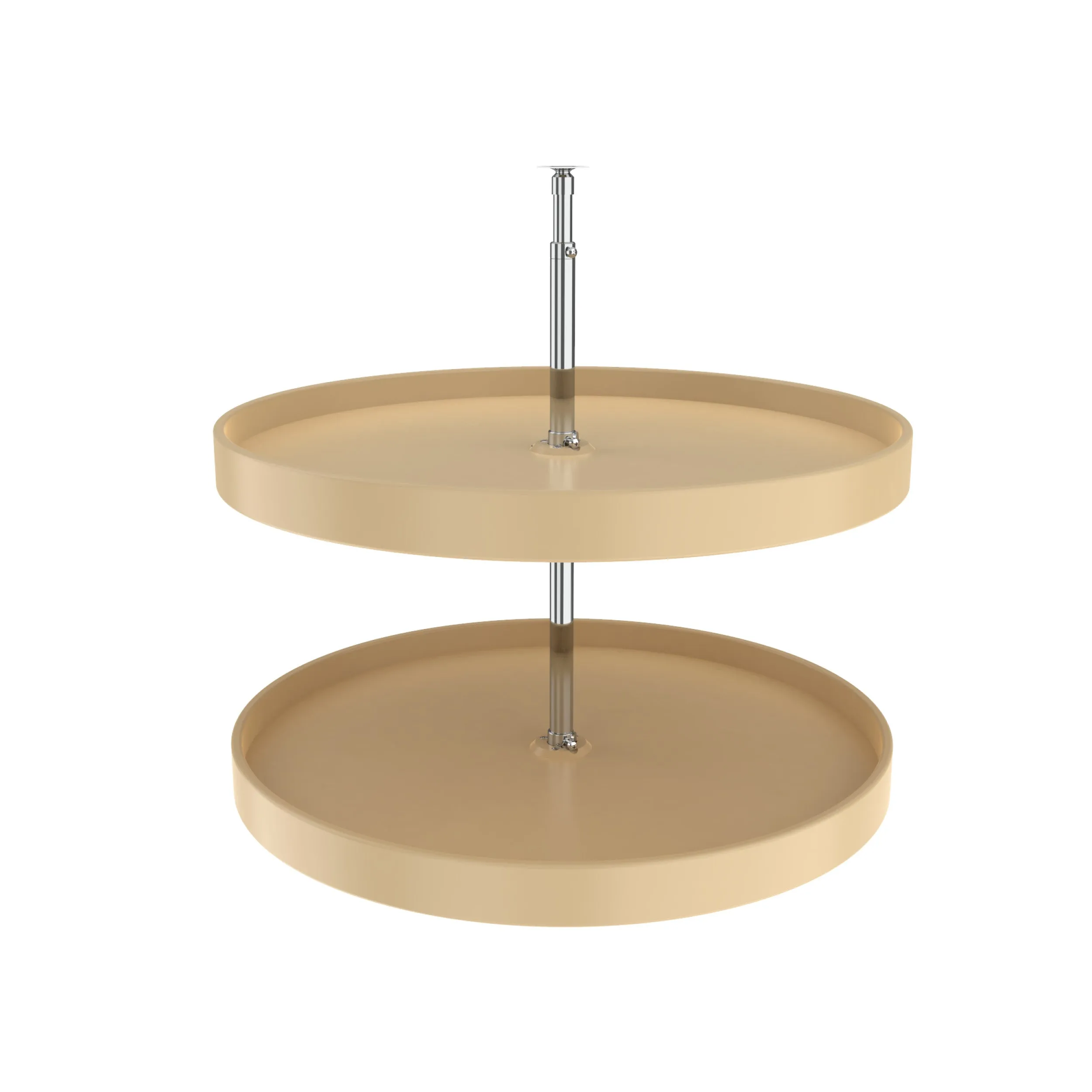 Rev-A-Shelf / 6012-28-15-52 / Polymer Full-Circle 2-Shelf Lazy Susan w/Dependent Hardware for Corner Base Cabinets