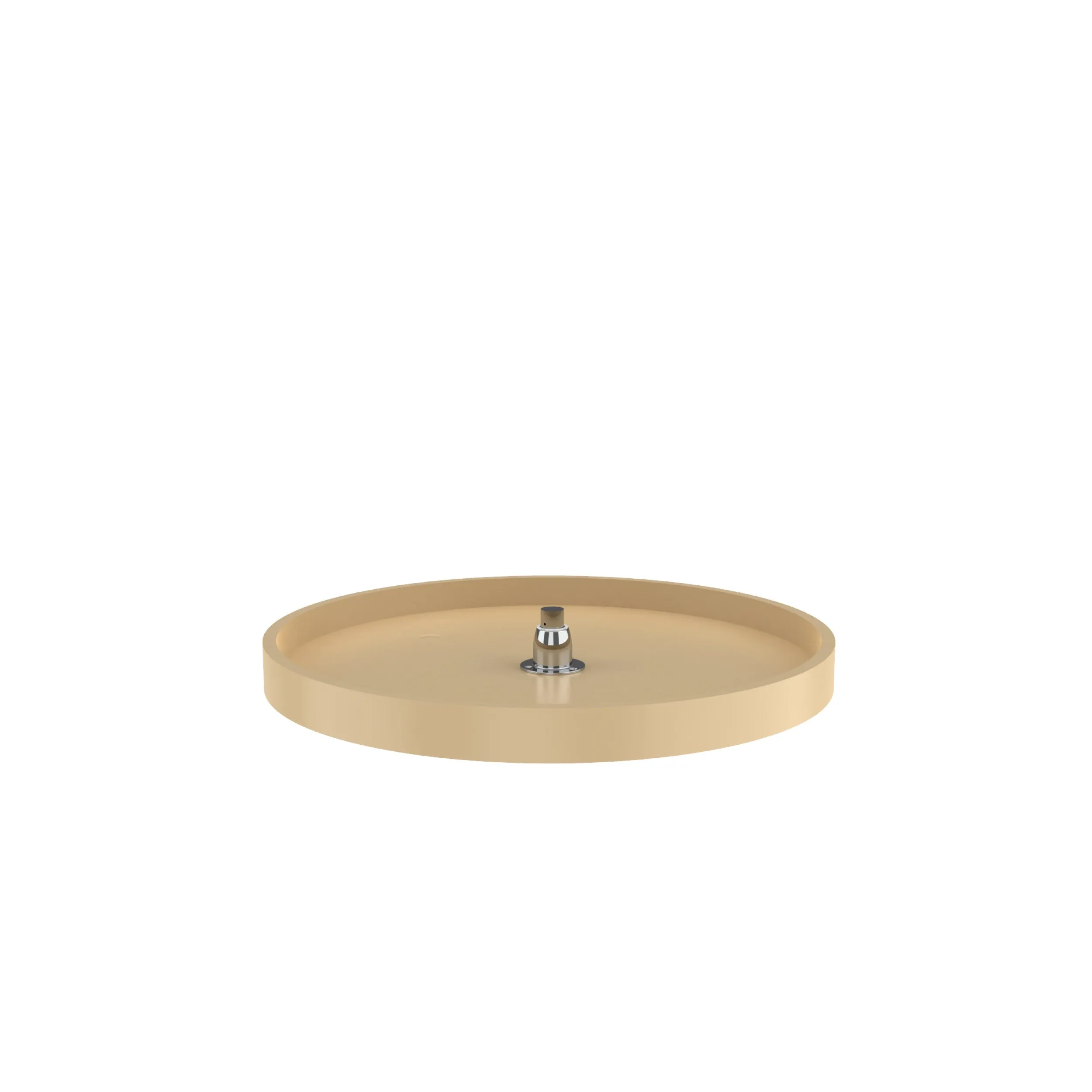 Rev-A-Shelf / 6621-24-15-52 / Polymer Full Circle 1-Shelf Lazy Susan w/Bottom Mount Rotating Post for Corner Base Cabinets