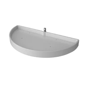 Rev-A-Shelf / 6881-33-11-52 / Polymer Pivot and Slide Half-Moon 1-Shelf Organizer for Blind Corner Cabinets