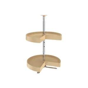 Rev-A-Shelf / LD-2942-18-15-1 / Polymer Pie-Cut 2-Shelf Lazy Susan for Corner Wall Cabinets