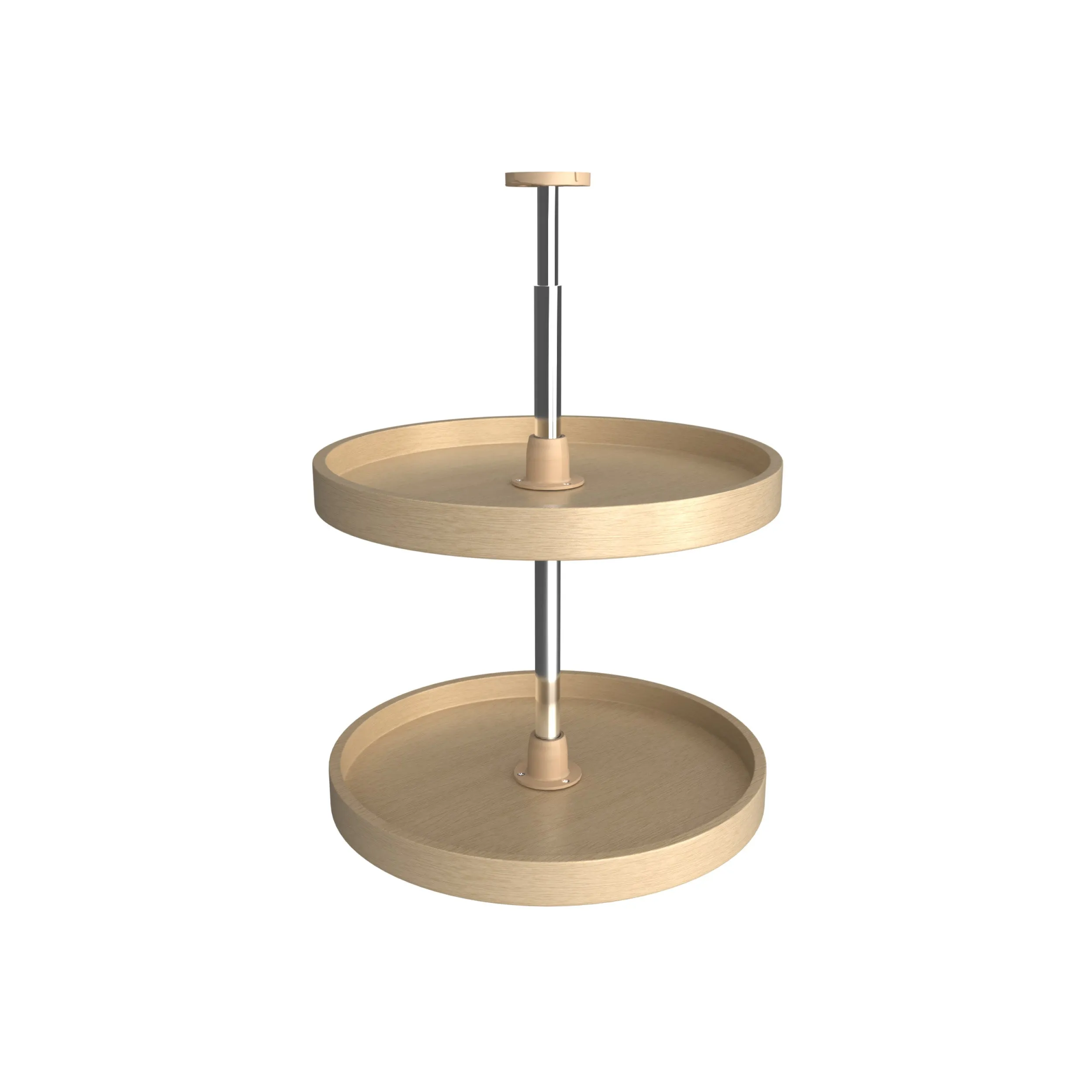 Rev-A-Shelf / LD-4BW-062-18-1 / Banded Wood Full-Circle 2-Shelf Lazy Susans for Corner Wall Cabinets