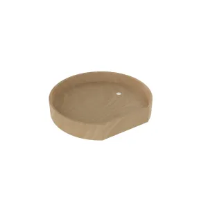 Rev-A-Shelf / LD-4NW-201-20TBS-1 / Natural Wood Tall D-Shaped Lazy Susan for Corner Wall Cabinets w/ Swivel Bearing