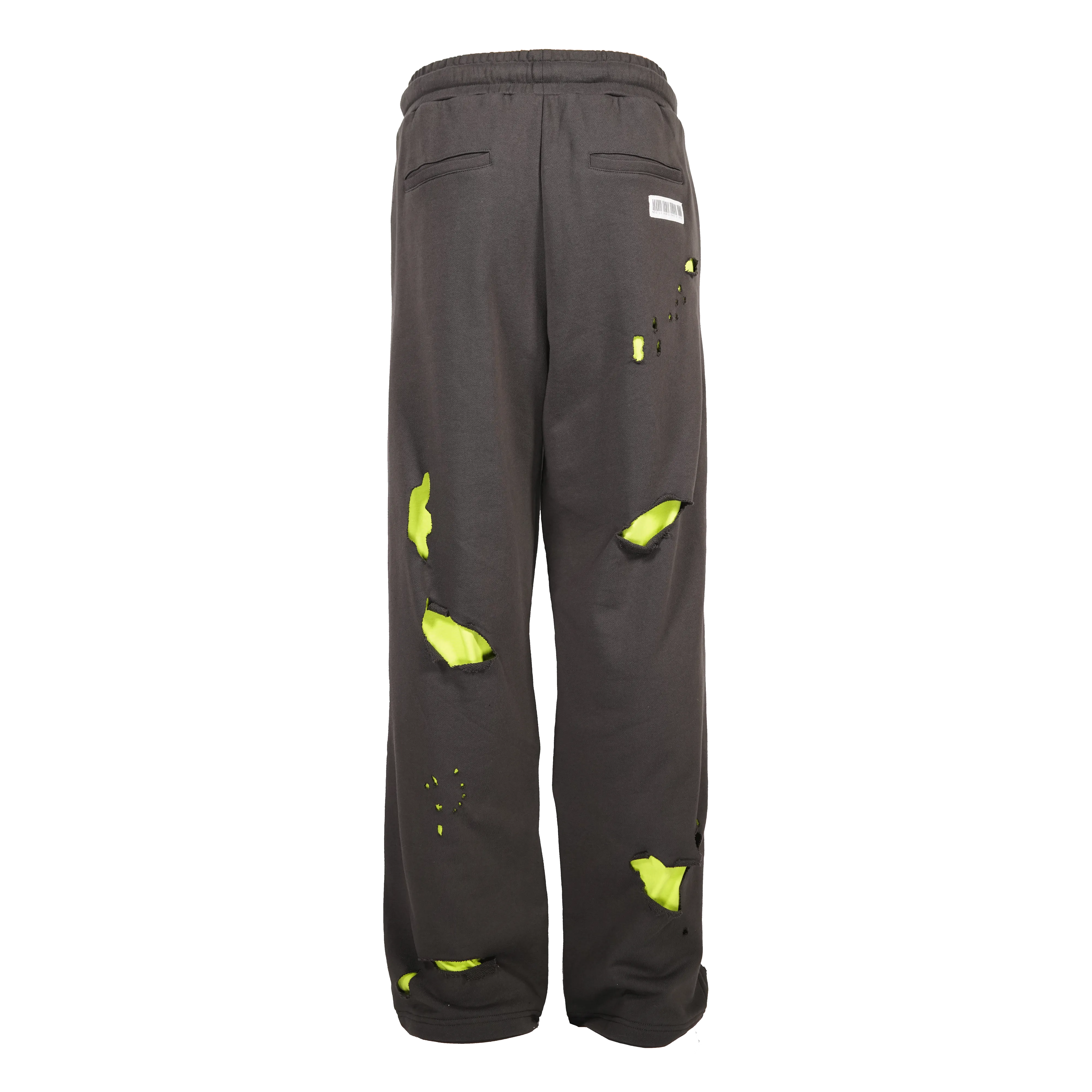 RIPPED UP STRAIGHT LEG SWEATPANTS