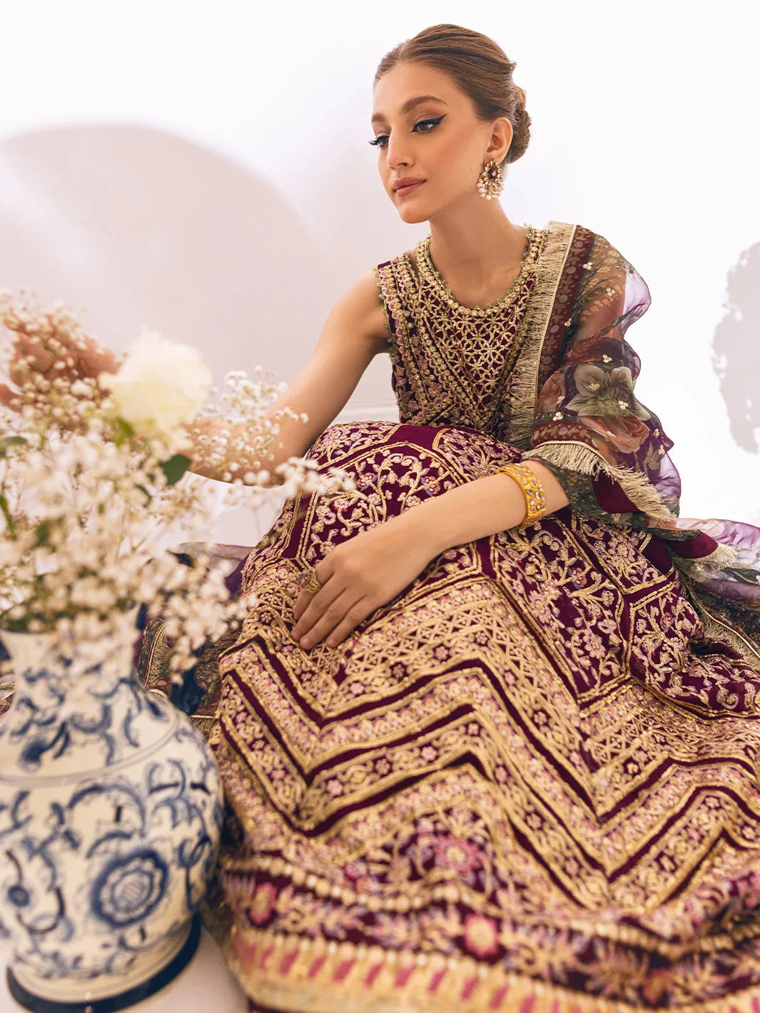 Roheenaz Sawariya Luxury Kalidaar Chiffon Formal Collection – DN-07