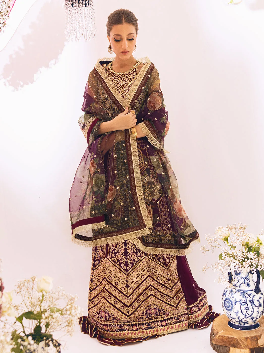 Roheenaz Sawariya Luxury Kalidaar Chiffon Formal Collection – DN-07