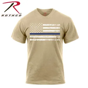 Rothco Thin Blue Line Desert Sand T-Shirt
