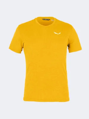 Salewa Alpine Hemp Men Hiking T-Shirt Gold