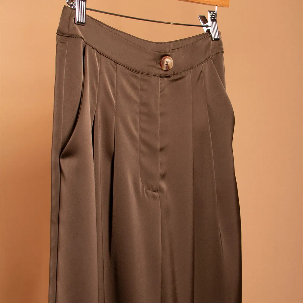 Satin Straight Leg Pant - FINAL SALE