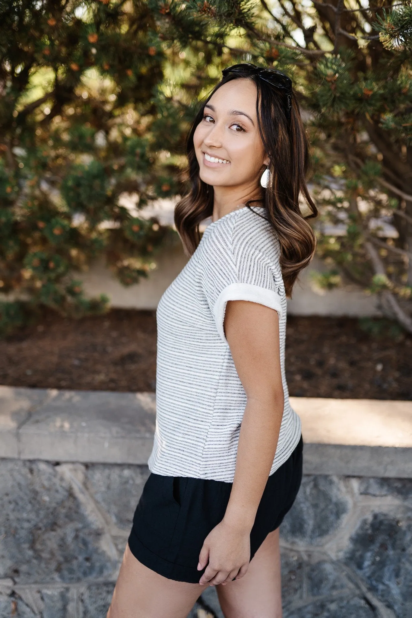 Say It Isn't So Striped Knit Top