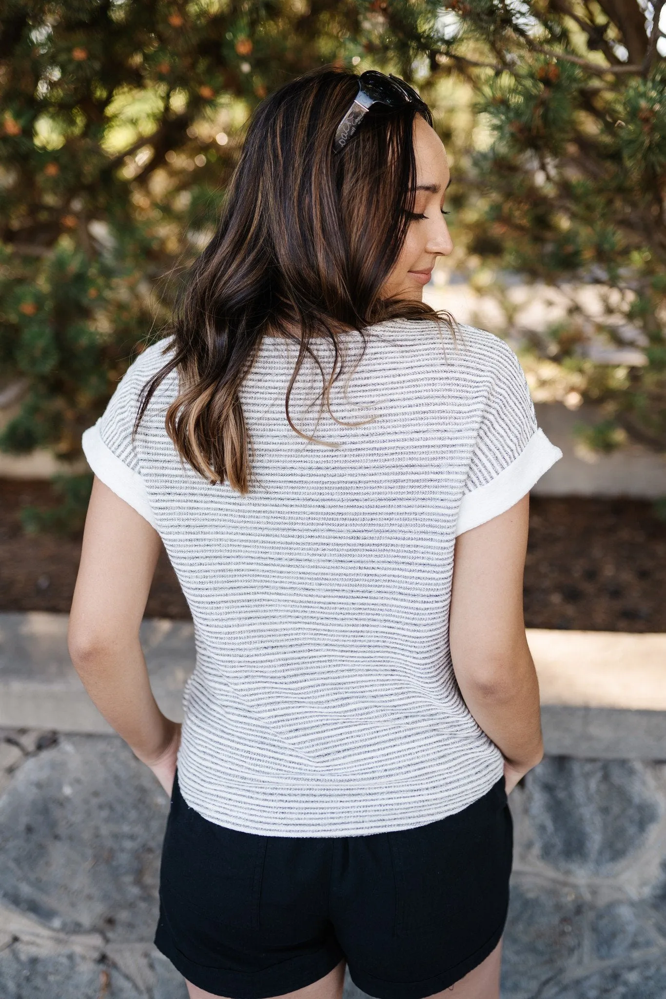 Say It Isn't So Striped Knit Top