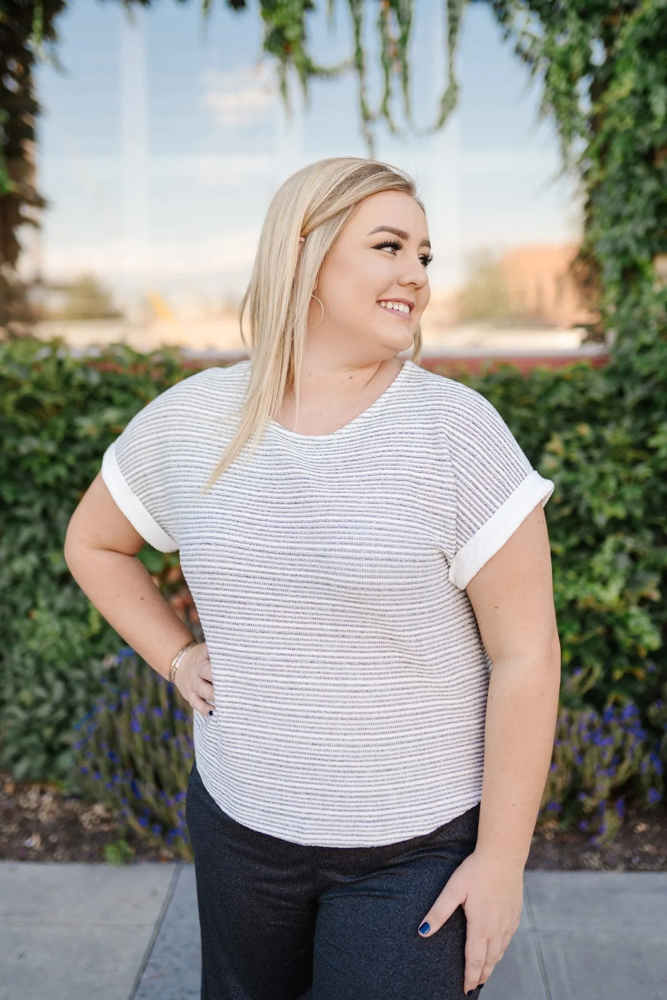 Say It Isn't So Striped Knit Top