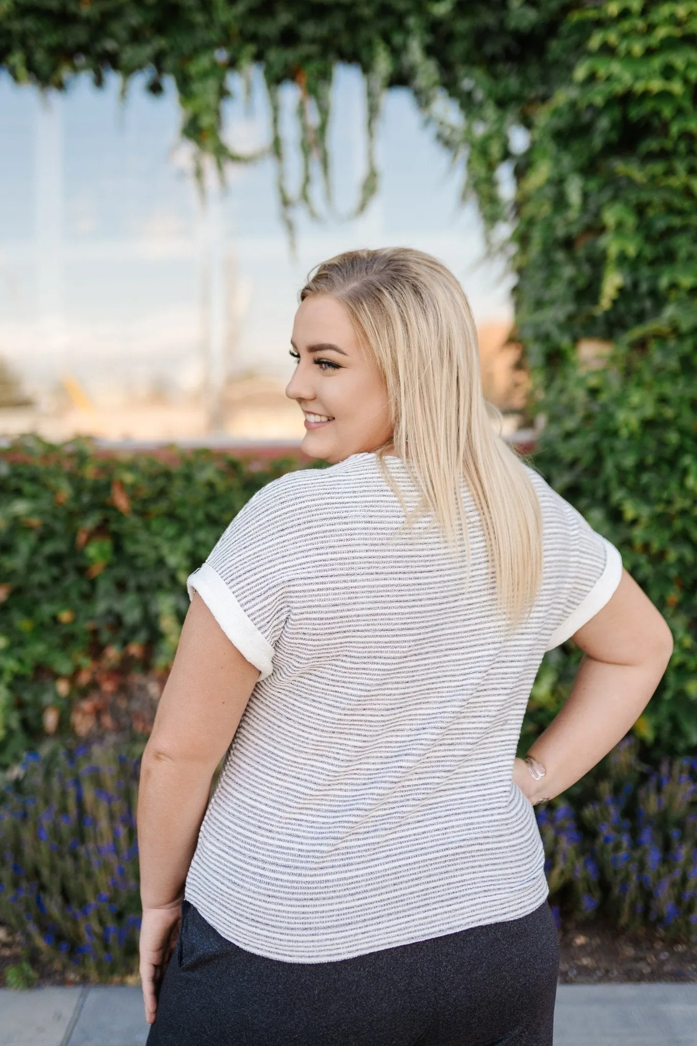 Say It Isn't So Striped Knit Top