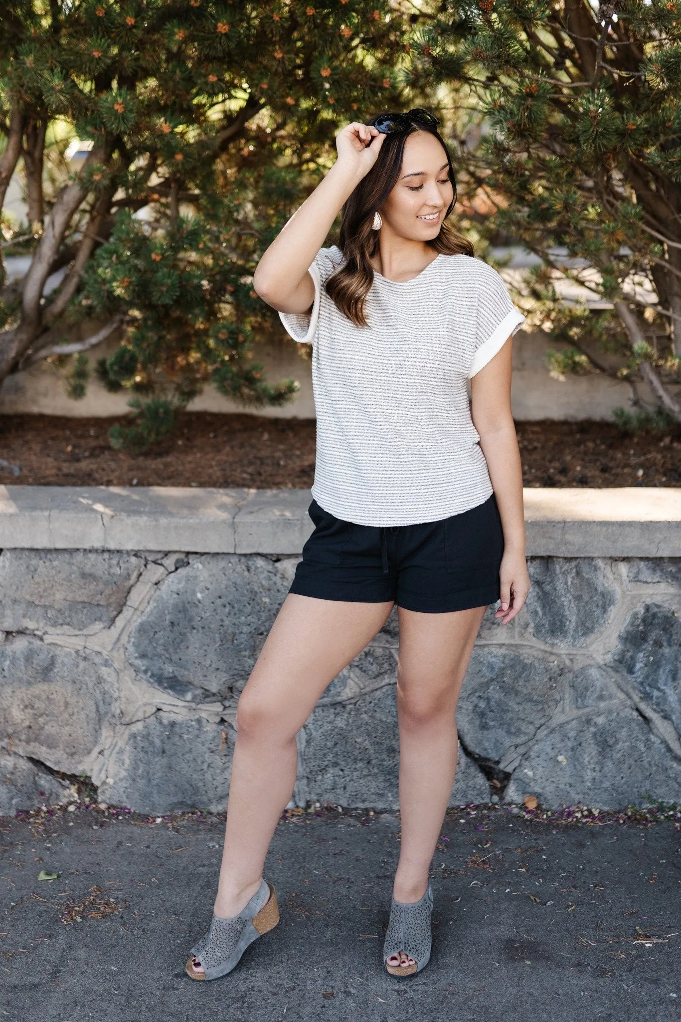 Say It Isn't So Striped Knit Top