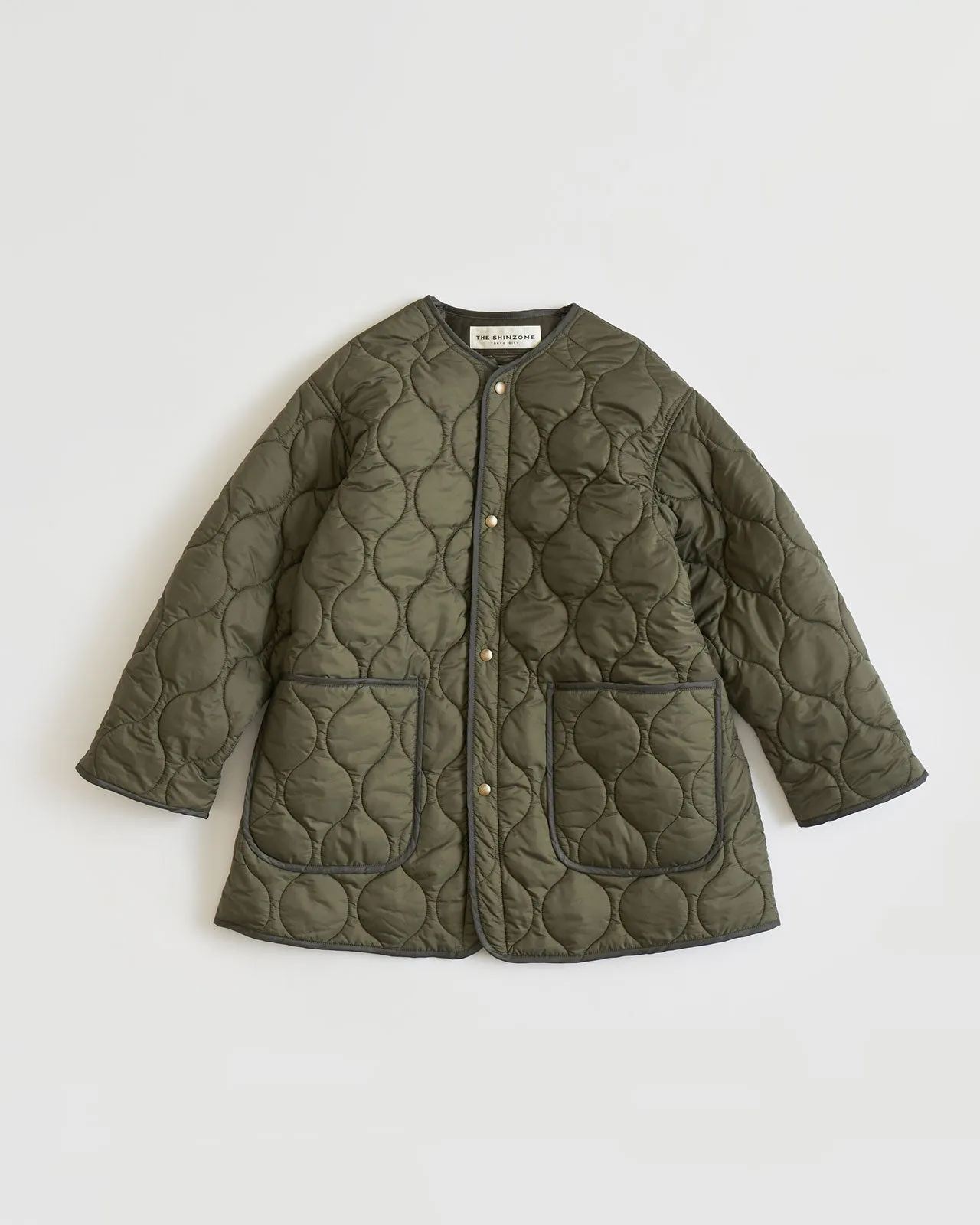 SHORT QUILTING COAT (KHAKI)