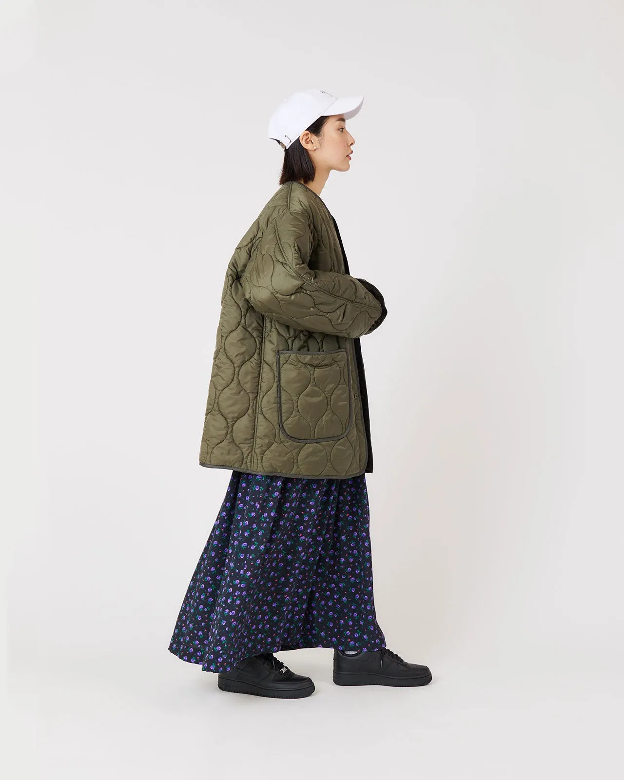 SHORT QUILTING COAT (KHAKI)