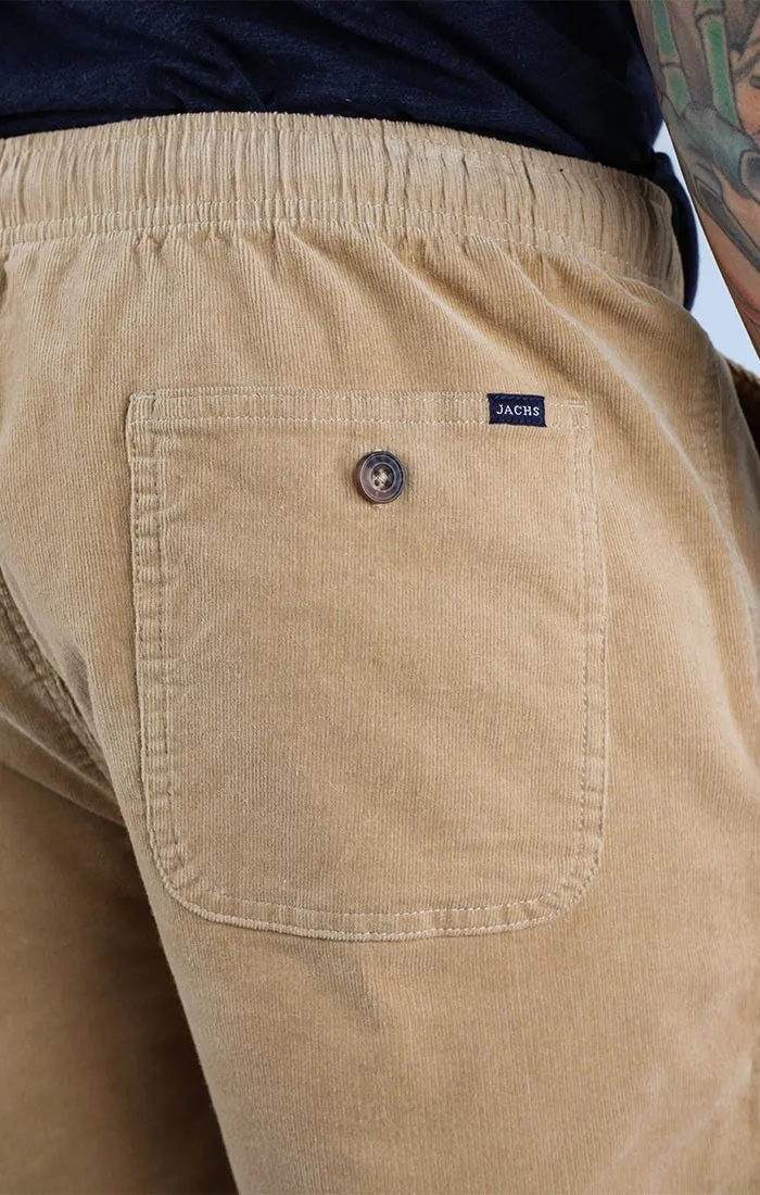 Stretch Corduroy Pull On Dock Short