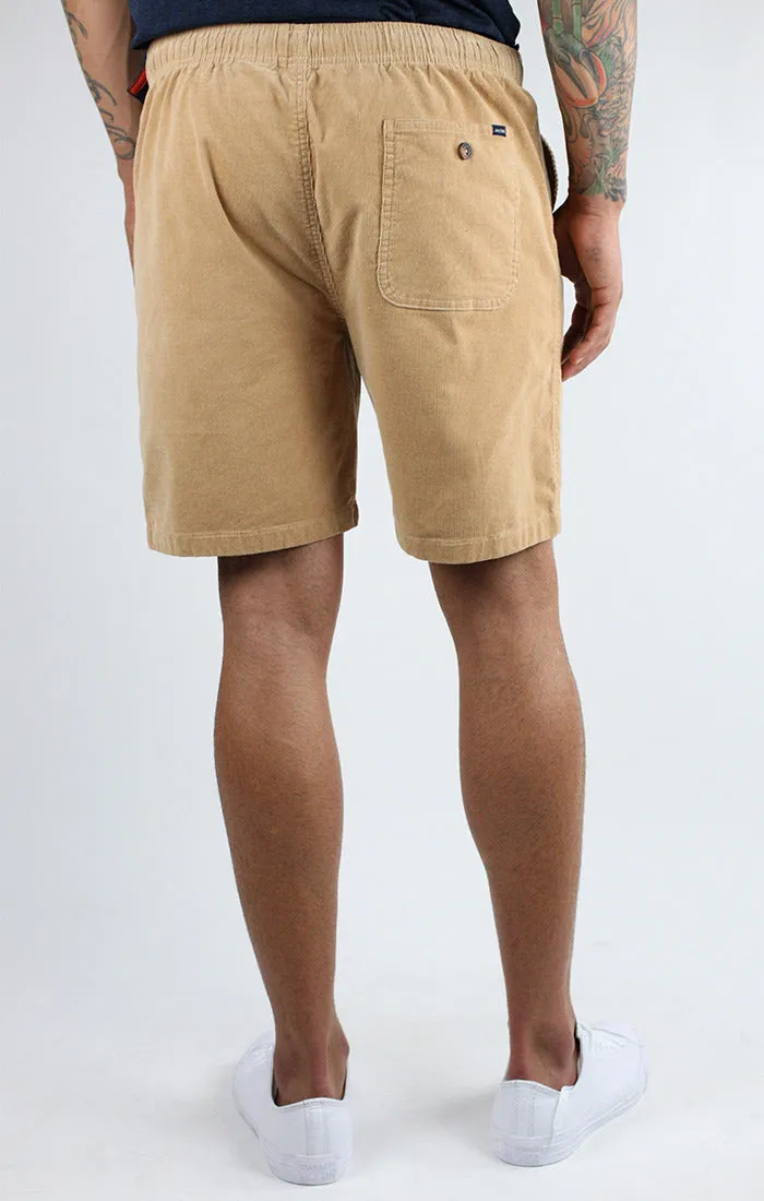 Stretch Corduroy Pull On Dock Short