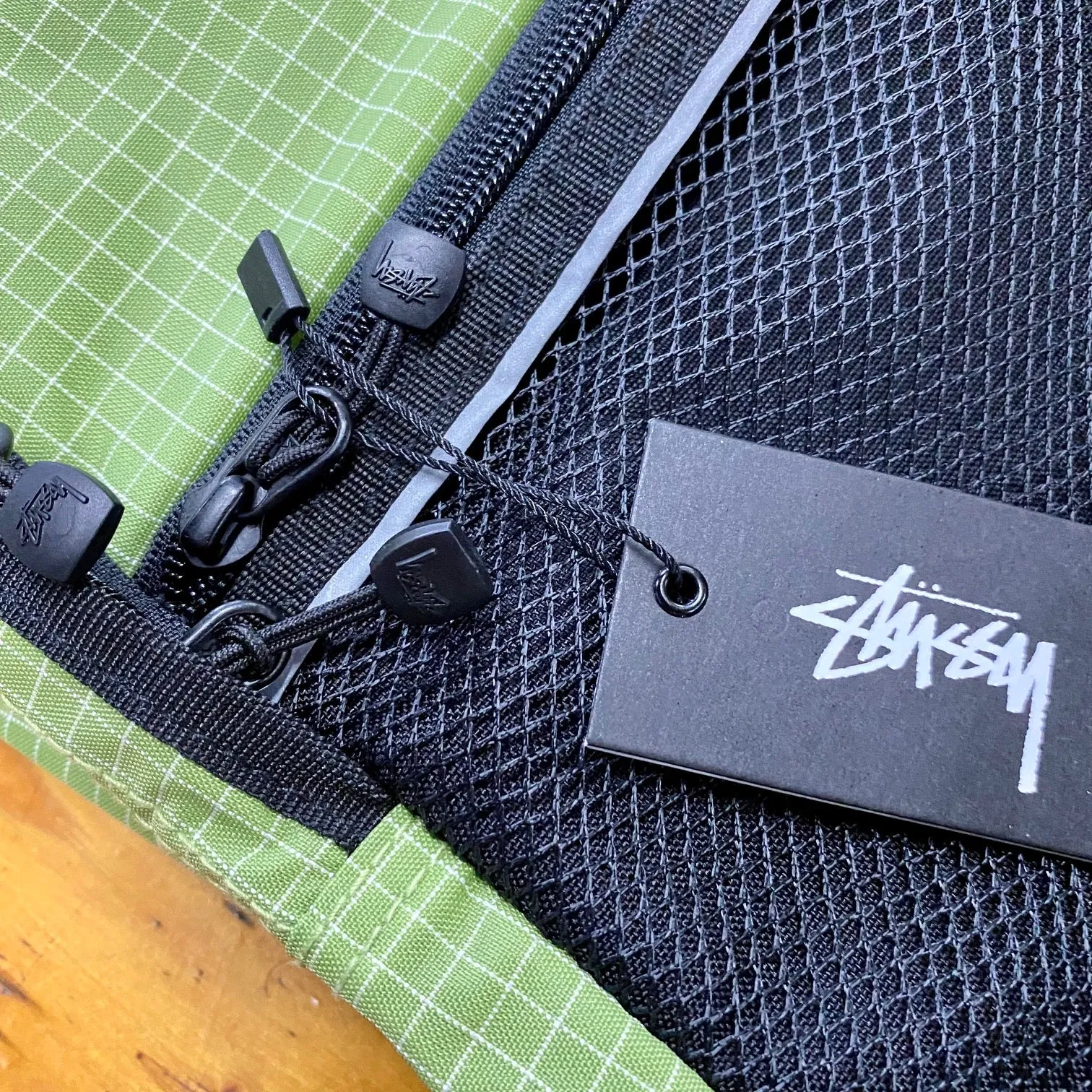 Stüssy Ripstop Nylon Backpack Lime Green