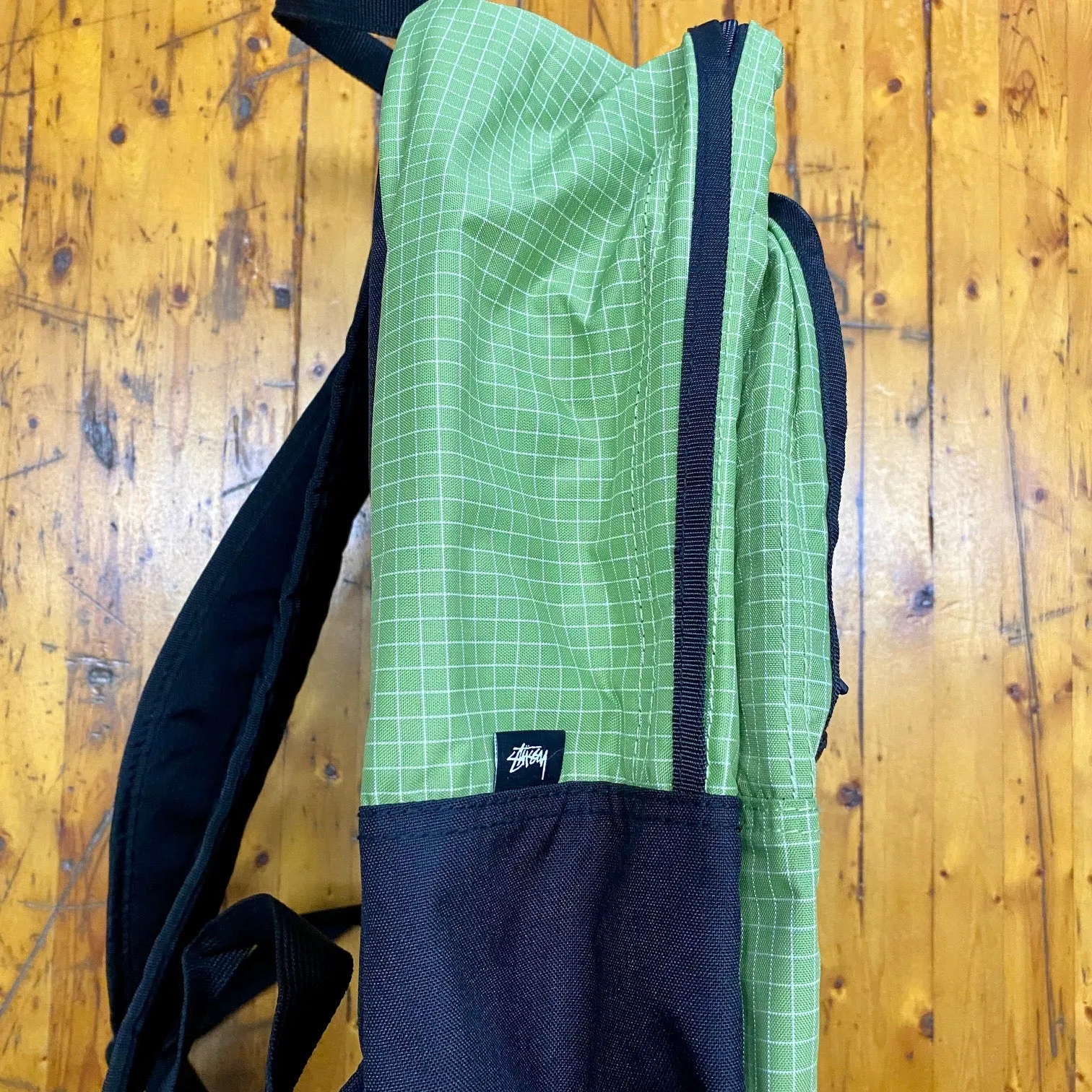 Stüssy Ripstop Nylon Backpack Lime Green