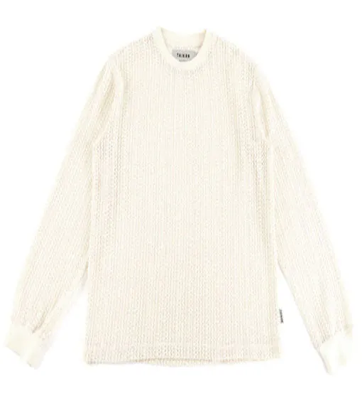 Taikan Loose Knit Crocheted Sweater Cream
