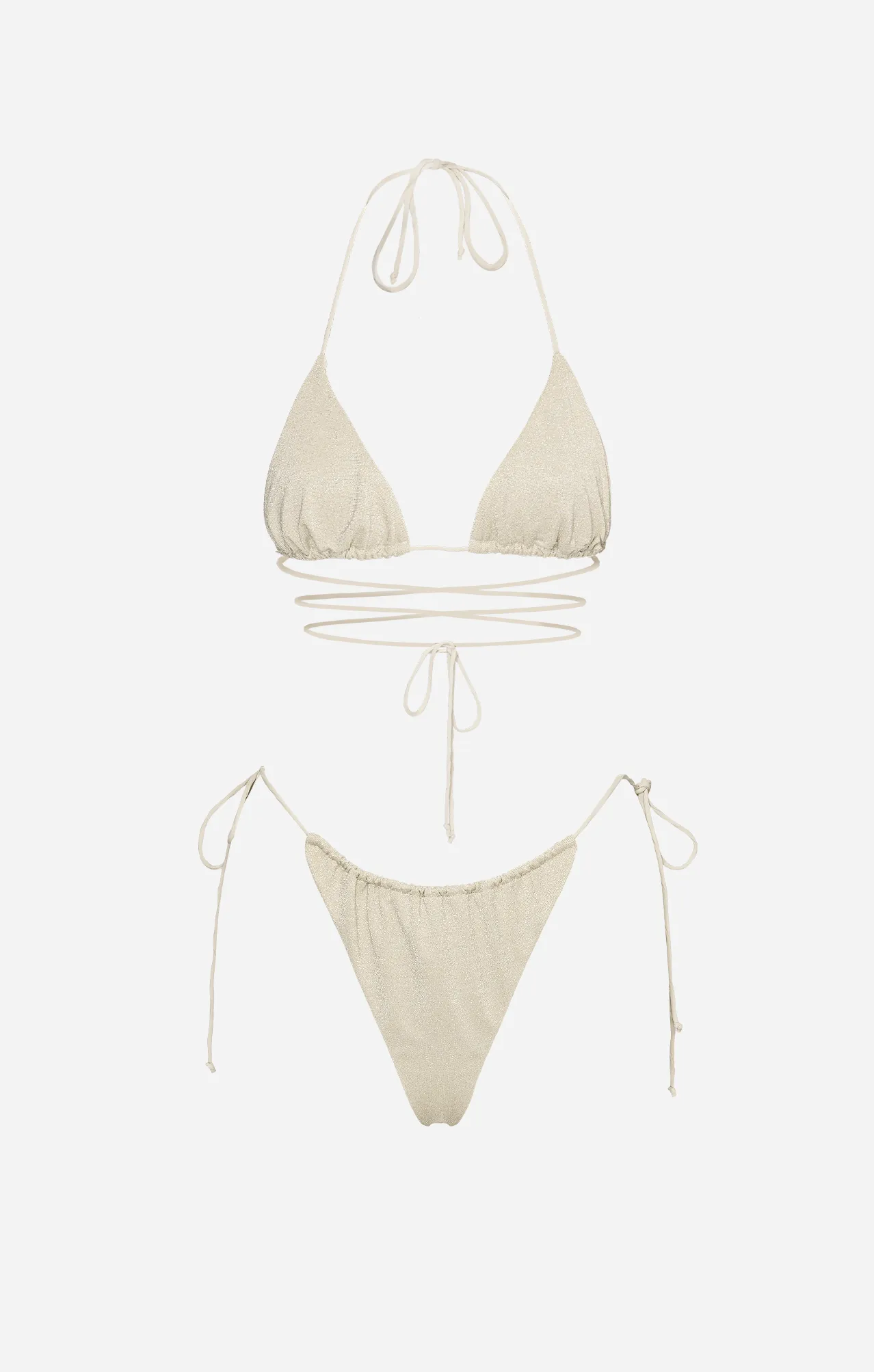 THE STRING TIE BOTTOM - GOLD SAND